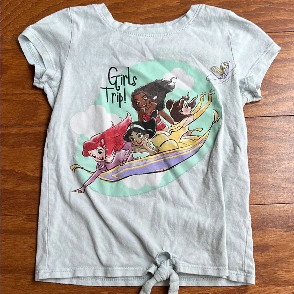 Disney Princess Girls' Light Blue T-Shirt
